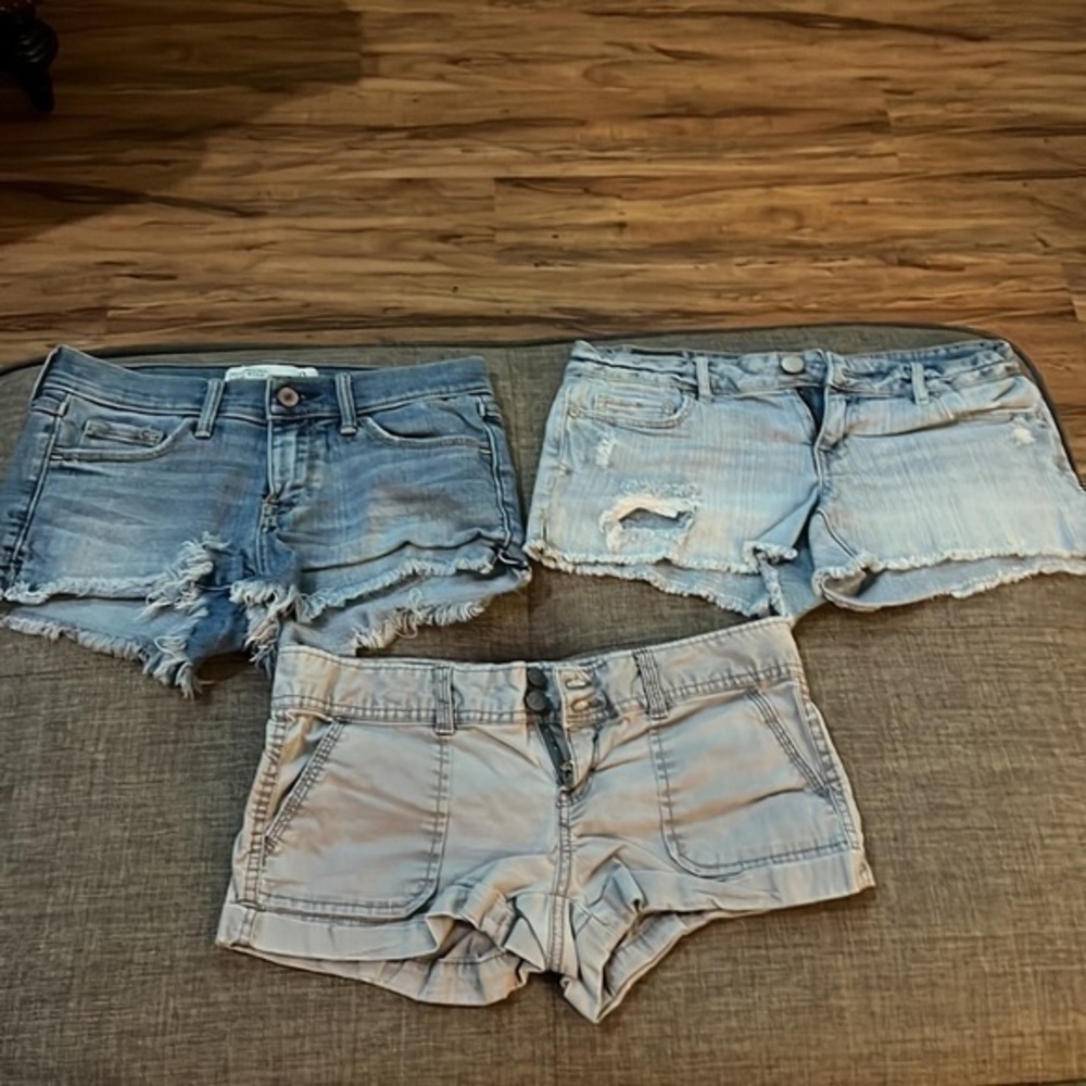 Aeropostale & Abercrombie&Fitch Jean Shorts - Picture 2 of 8